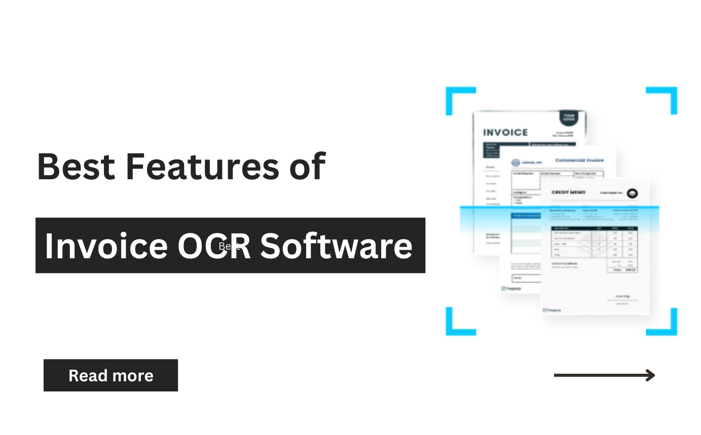 Best features to consider for an invoice ocr software